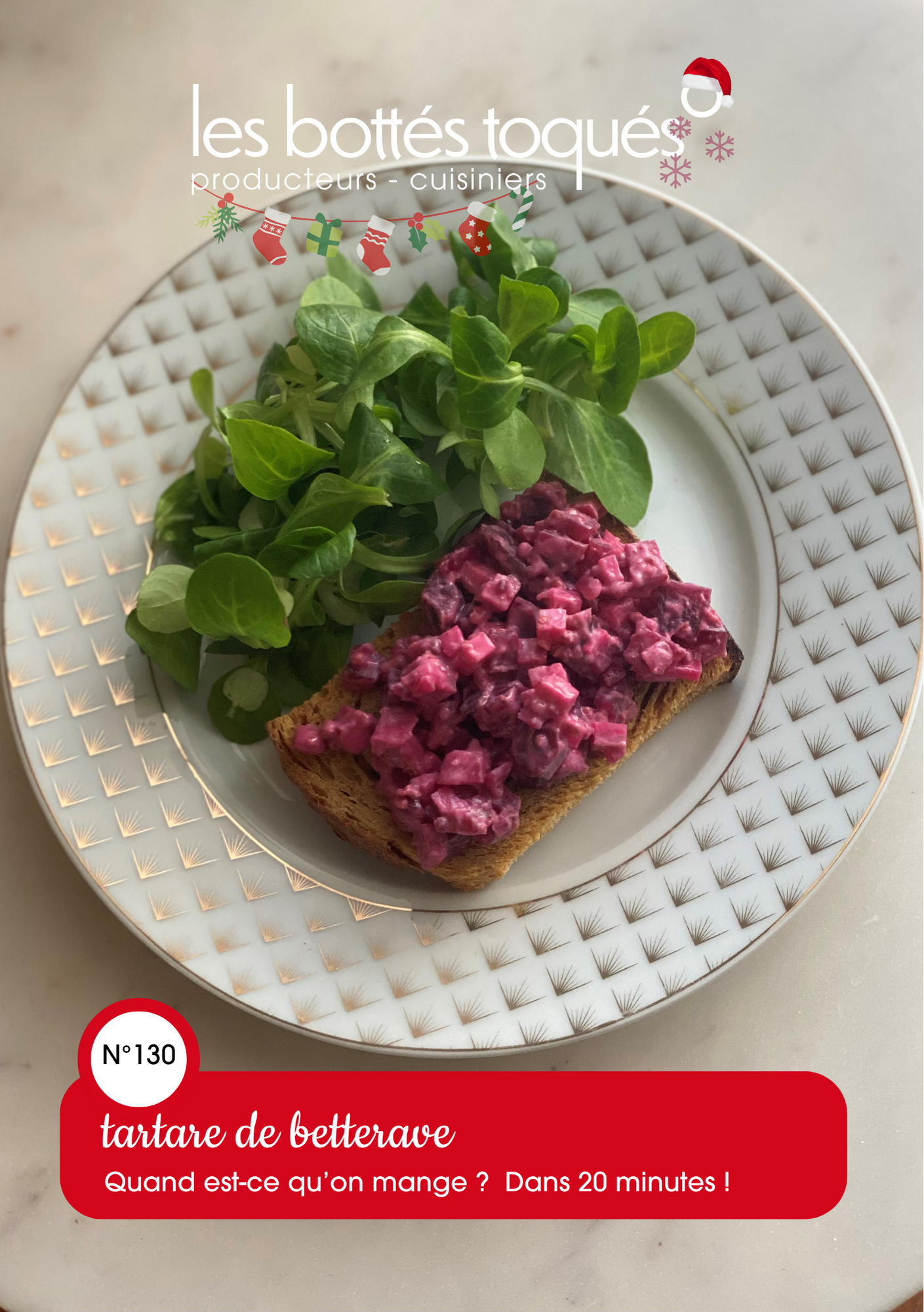 Recette de Noël tartare de betterave