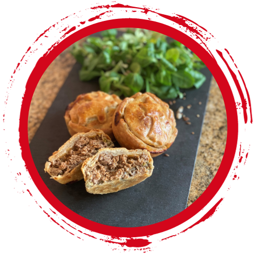 recette de Noël Mini tourte de viande
